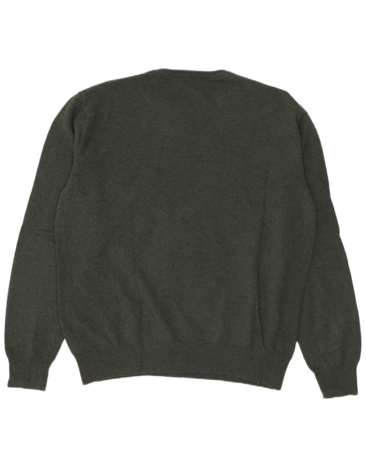 Ανδρικό πουλόβερ Kappa Crew Neck Jumper Μεγάλο πράσινο μαλλί αρνιού