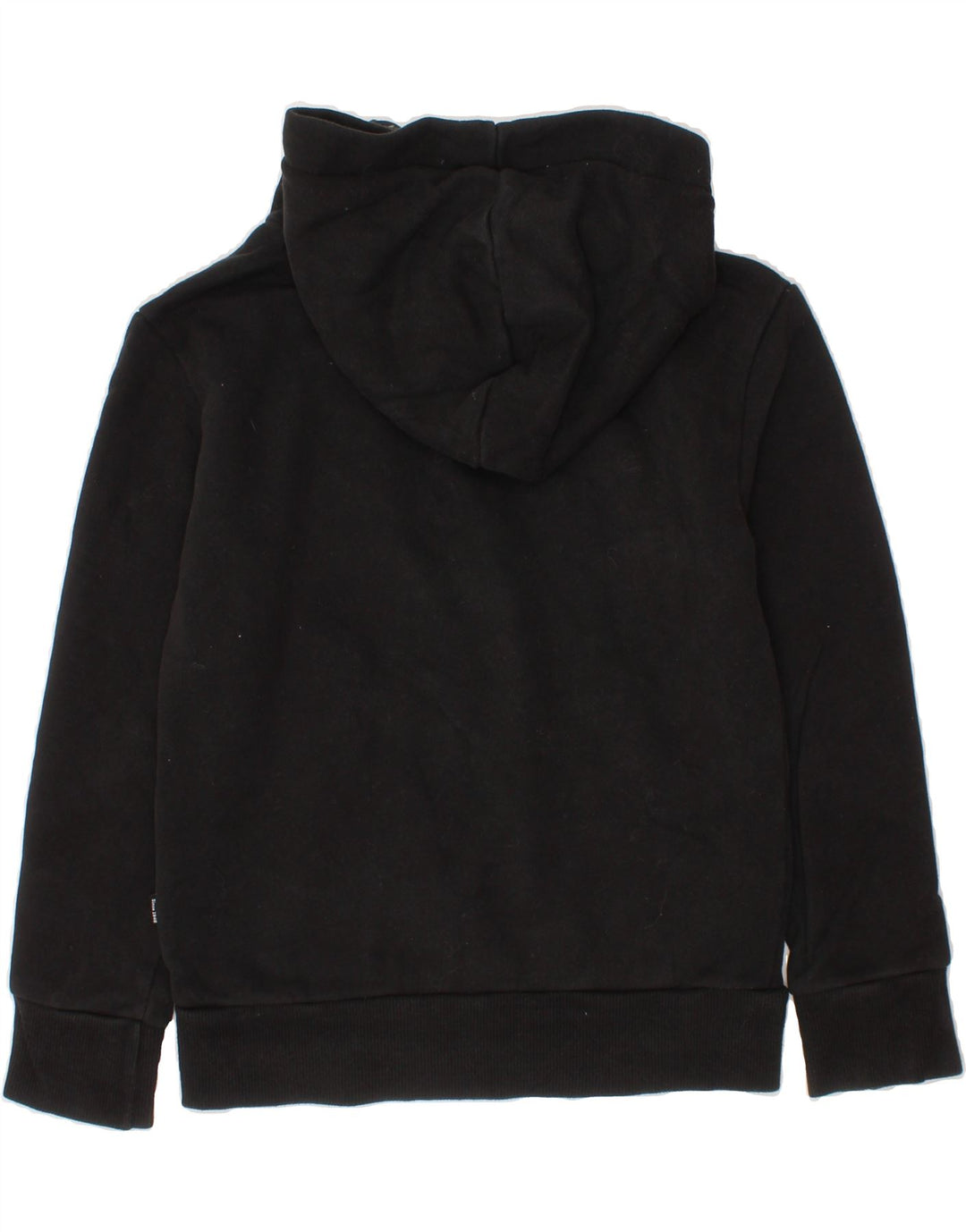 PUMA Boys Graphic Hoodie Jumper 5-6 Years Black Vintage Puma and Second-Hand Puma from Messina Hembry 