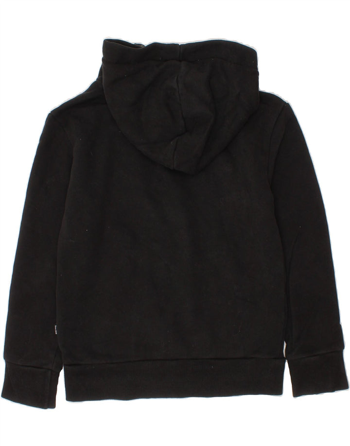 PUMA Boys Graphic Hoodie Jumper 5-6 Years Black Vintage Puma and Second-Hand Puma from Messina Hembry 