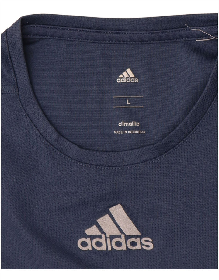 Adidas Ανδρικό T-Shirt Climalite Top Large Navy Blue