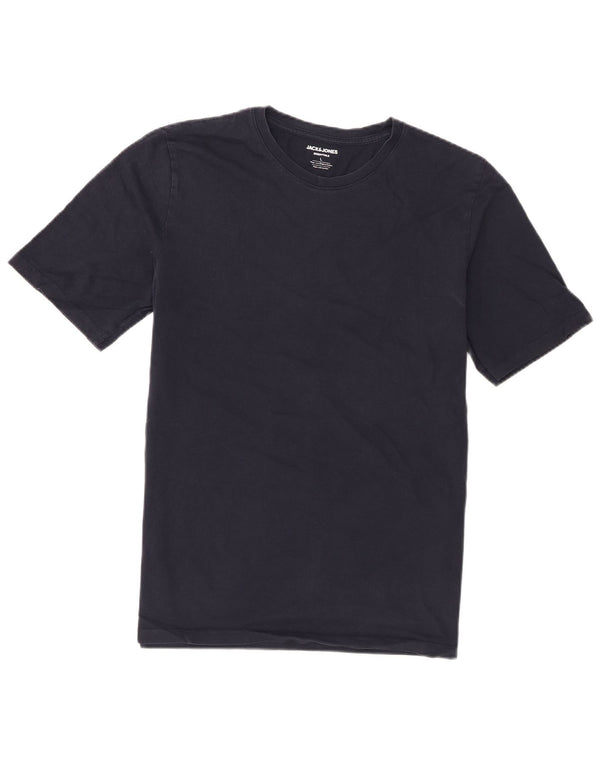 Jack & Jones Ανδρικό T-Shirt Top Large Navy Blue από βαμβάκι