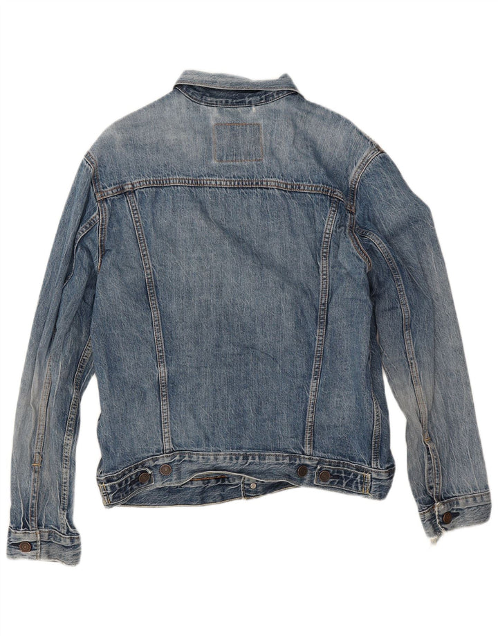 Ανδρικό τζιν μπουφάν Levi's UK 38 Medium Blue Cotton