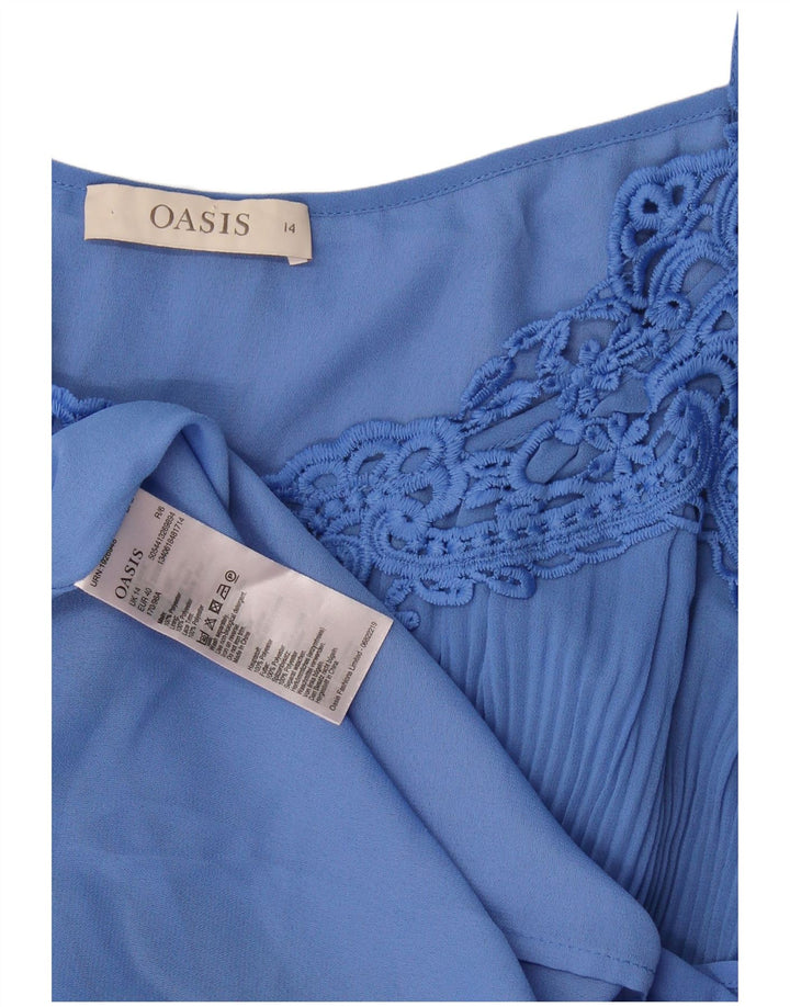 Γυναικείο φόρεμα Oasis Off Shoulder UK 14 Medium Blue Polyester