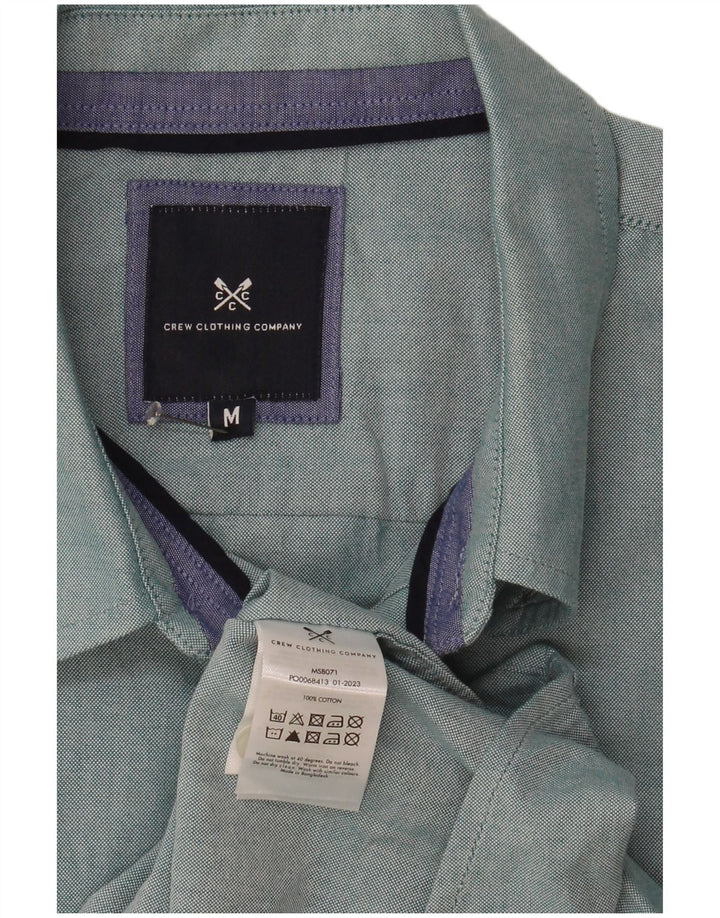 Ανδρικό κοντομάνικο πουκάμισο Crew Clothing, μεσαίο μπλε βαμβακερό