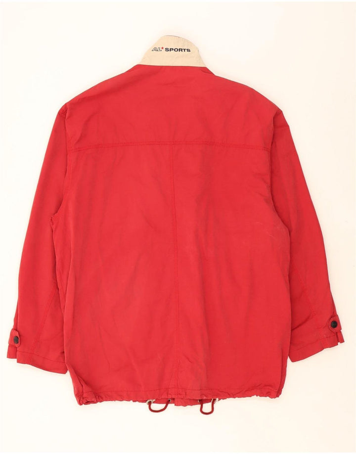 ANGELO LITRICO Mens Utility Jacket IT 52 XL Red Cotton Vintage Angelo Litrico and Second-Hand Angelo Litrico from Messina Hembry 