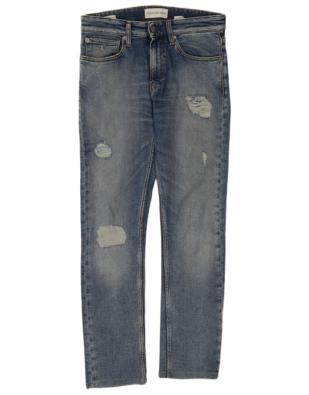 Ανδρικό Calvin Klein Distressed Slim Jeans W29 L28 Blue Cotton