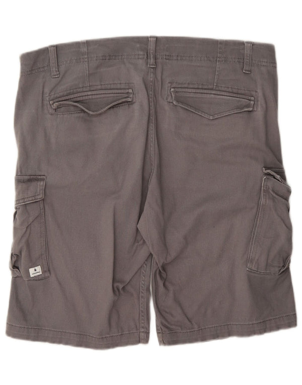 Jack & Jones Ανδρικό κανονικό σορτς Cargo μεγάλο W36 Γκρι βαμβακερό