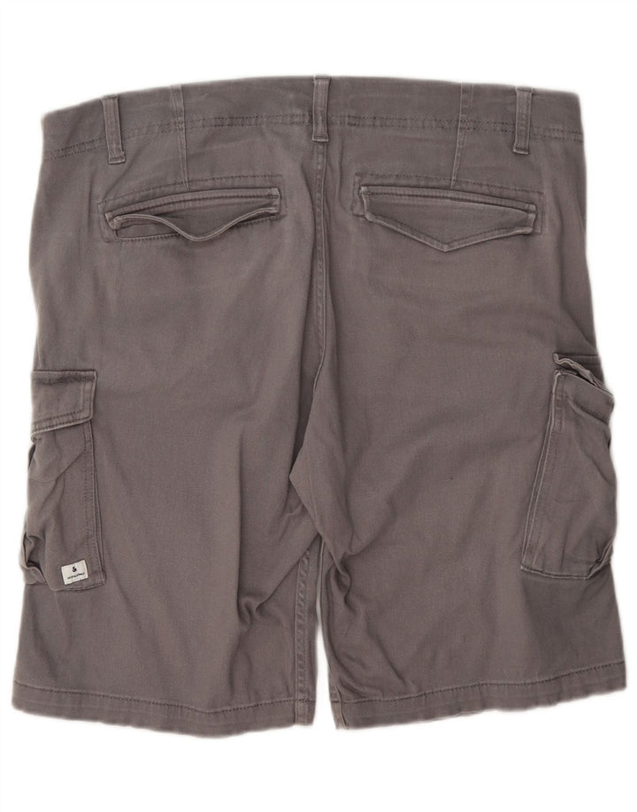Jack & Jones Ανδρικό κανονικό σορτς Cargo μεγάλο W36 Γκρι βαμβακερό