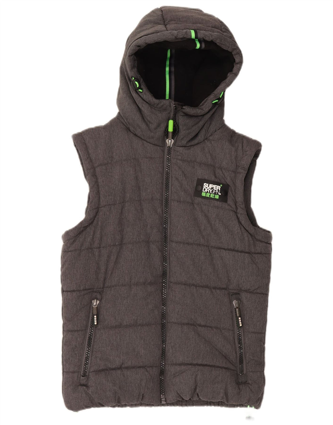 Superdry Ανδρικό padded Gilet UK 38 Medium Grey Polyester