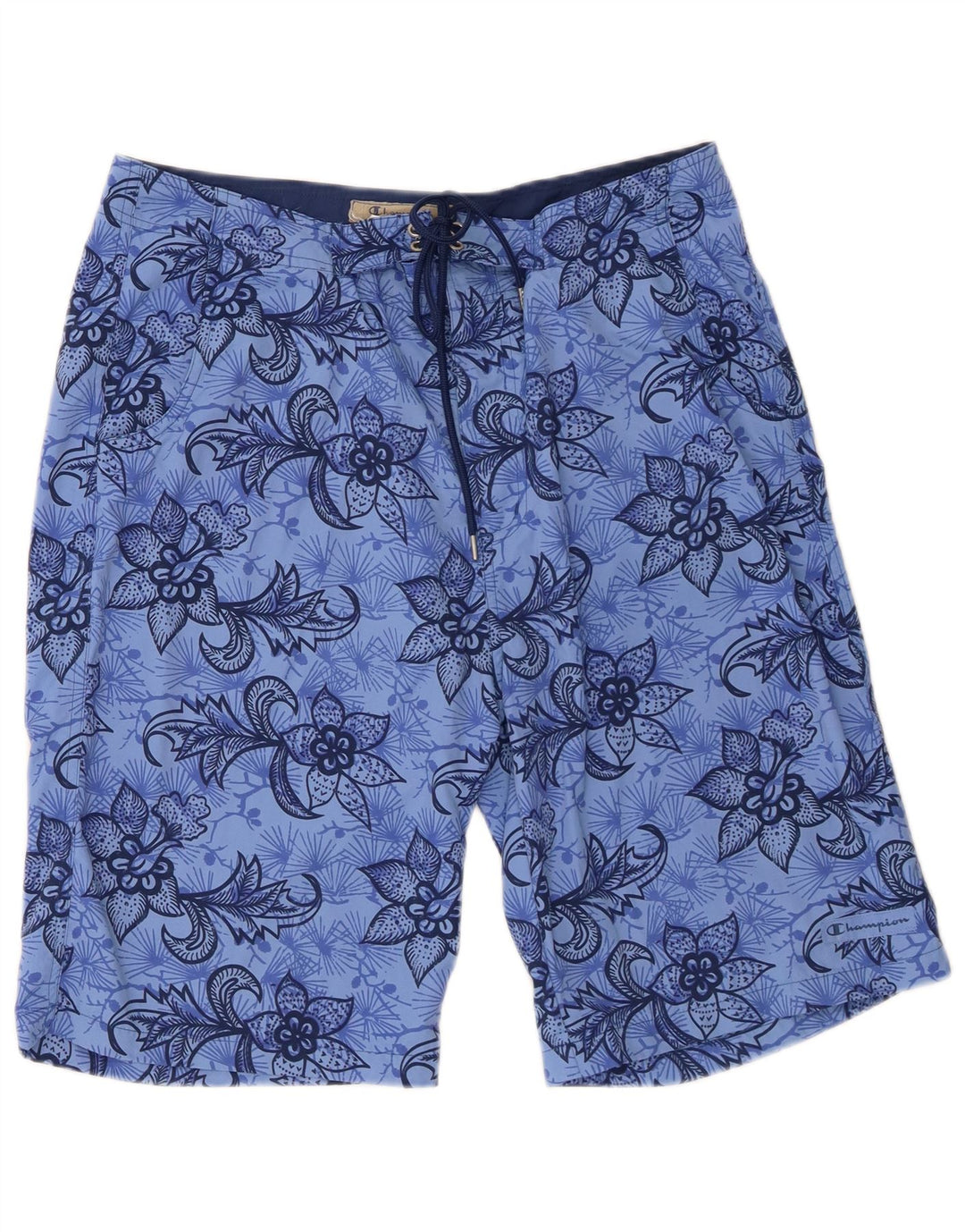 Ανδρικά σορτς Champion Swimming Large Blue Floral Polyamide Beach