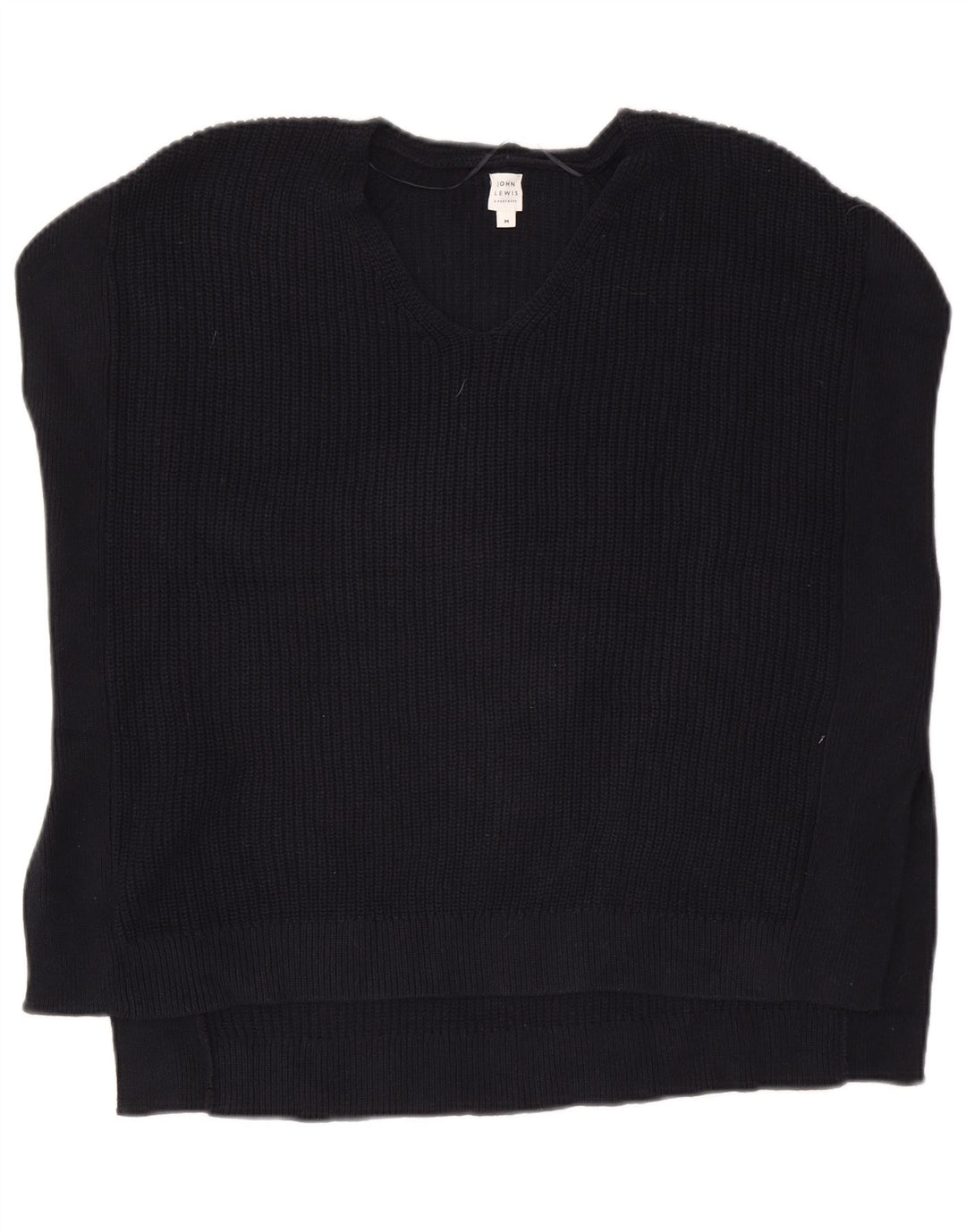 John Lewis Γυναικείο γιλέκο μεγάλου μεγέθους Tank Top UK 14 Medium Navy Blue Cotton