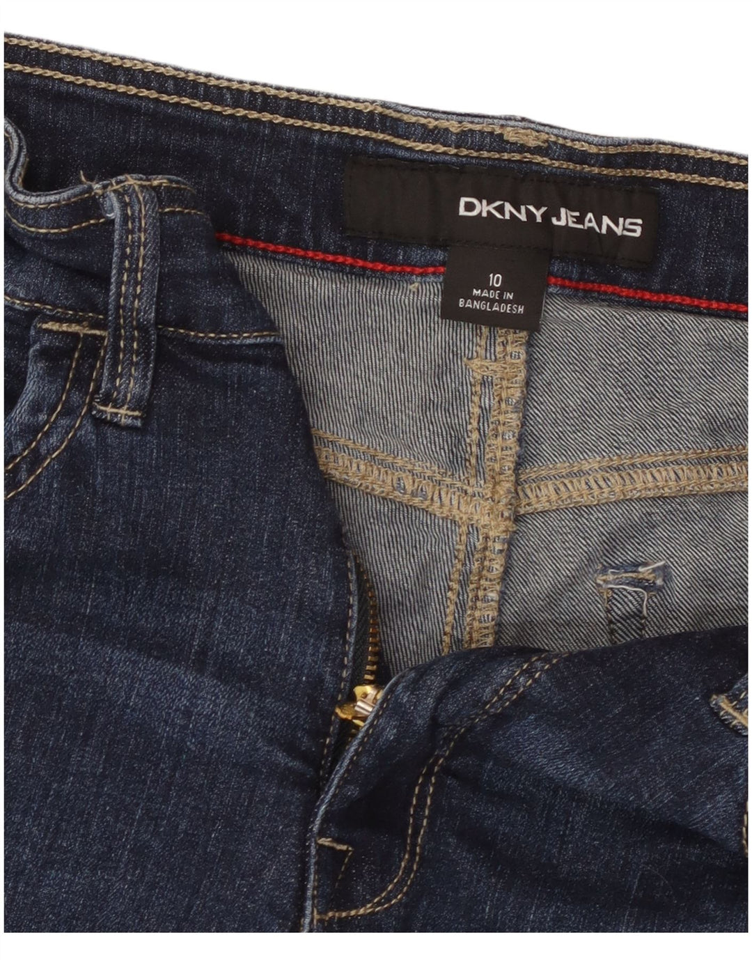 DKNY Γυναικείο τζιν σορτς US 10 Μεγάλο W30 Μπλε βαμβακερό