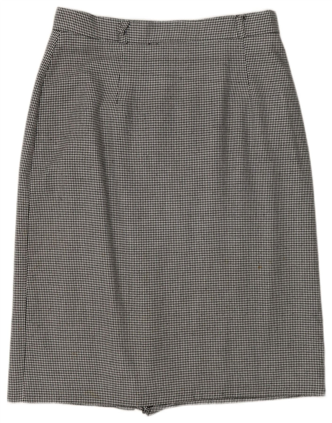 ST. BERNARD Γυναικεία Midi ίσια φούστα UK 16 Large W30 Black Houndstooth