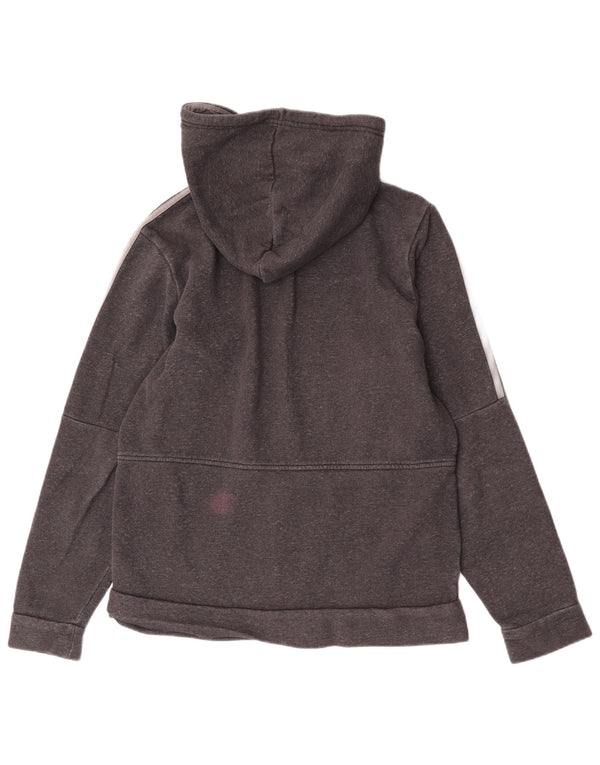 Adidas Mens Zip Hoodie Sweater Medium Grey Cotton
