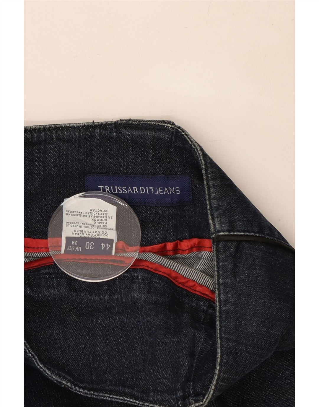 TRUSSARDI Γυναικείο Slim Jeans IT 44 Medium W28 L29 Navy Blue Cotton
