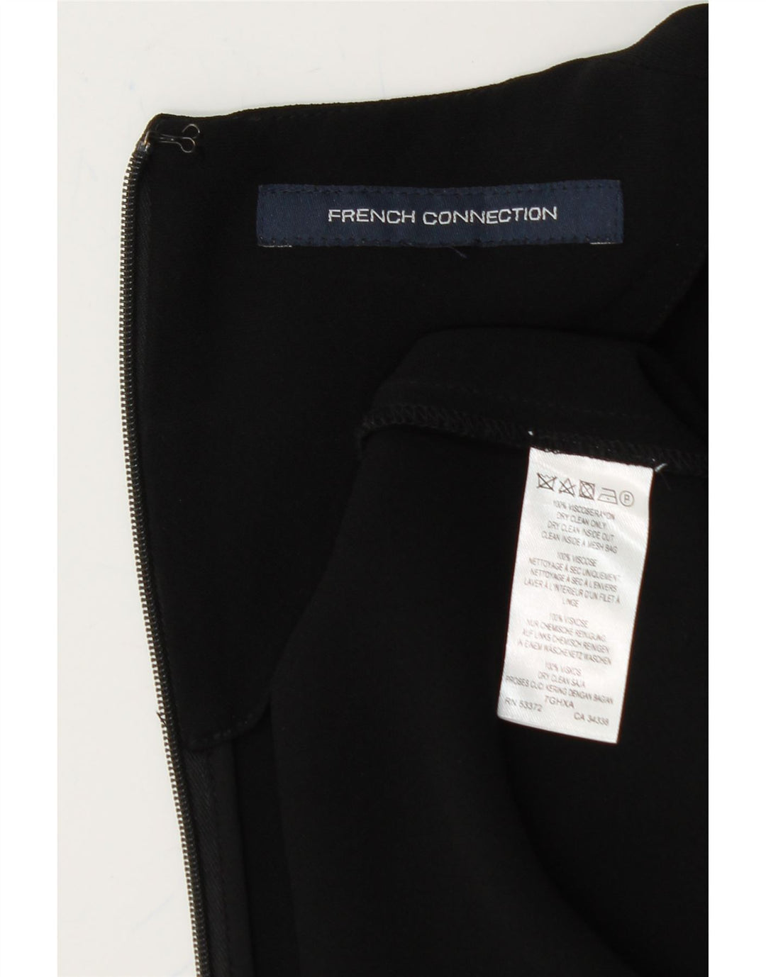 FRENCH CONNECTION Womens Playsuit UK 12 Medium Black Viscose Vintage French Connection and Second-Hand French Connection from Messina Hembry 