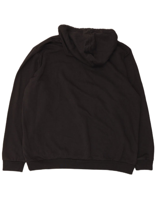 Ανδρικό γραφικό φούτερ Adidas 2XL, μαύρο βαμβακερό