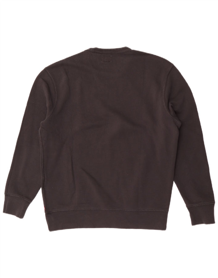 Γυναικείο γραφικό φούτερ Levi's Jumper UK 14 Μεσαίο μαύρο βαμβακερό