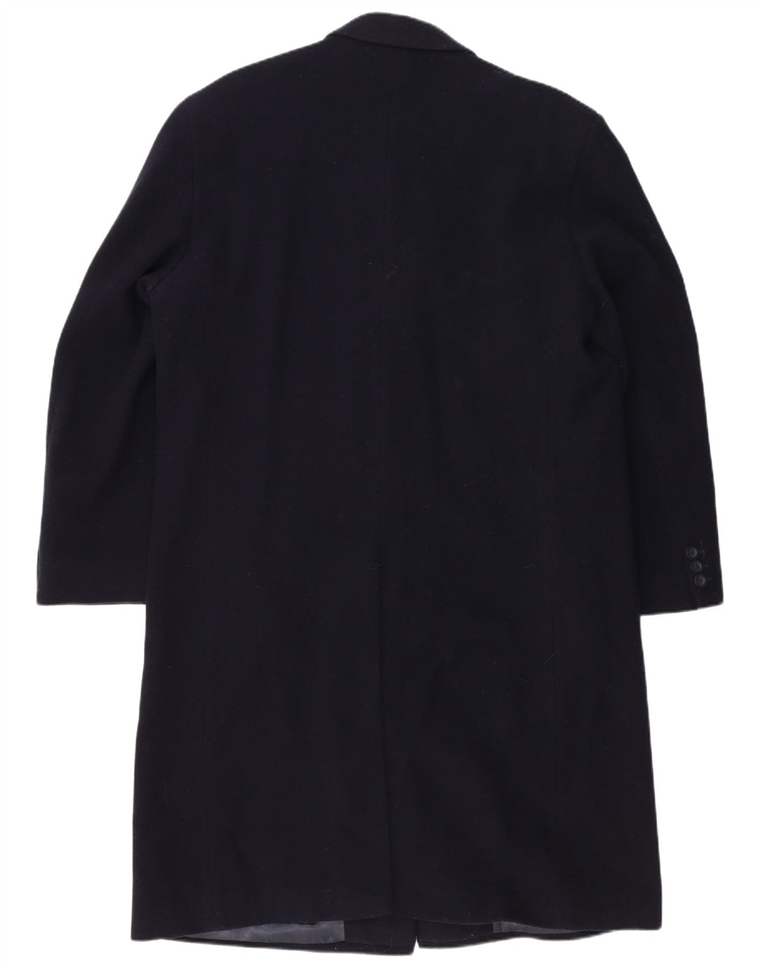 JON BRAYE Mens Overcoat UK 40 Large Navy Blue Wool