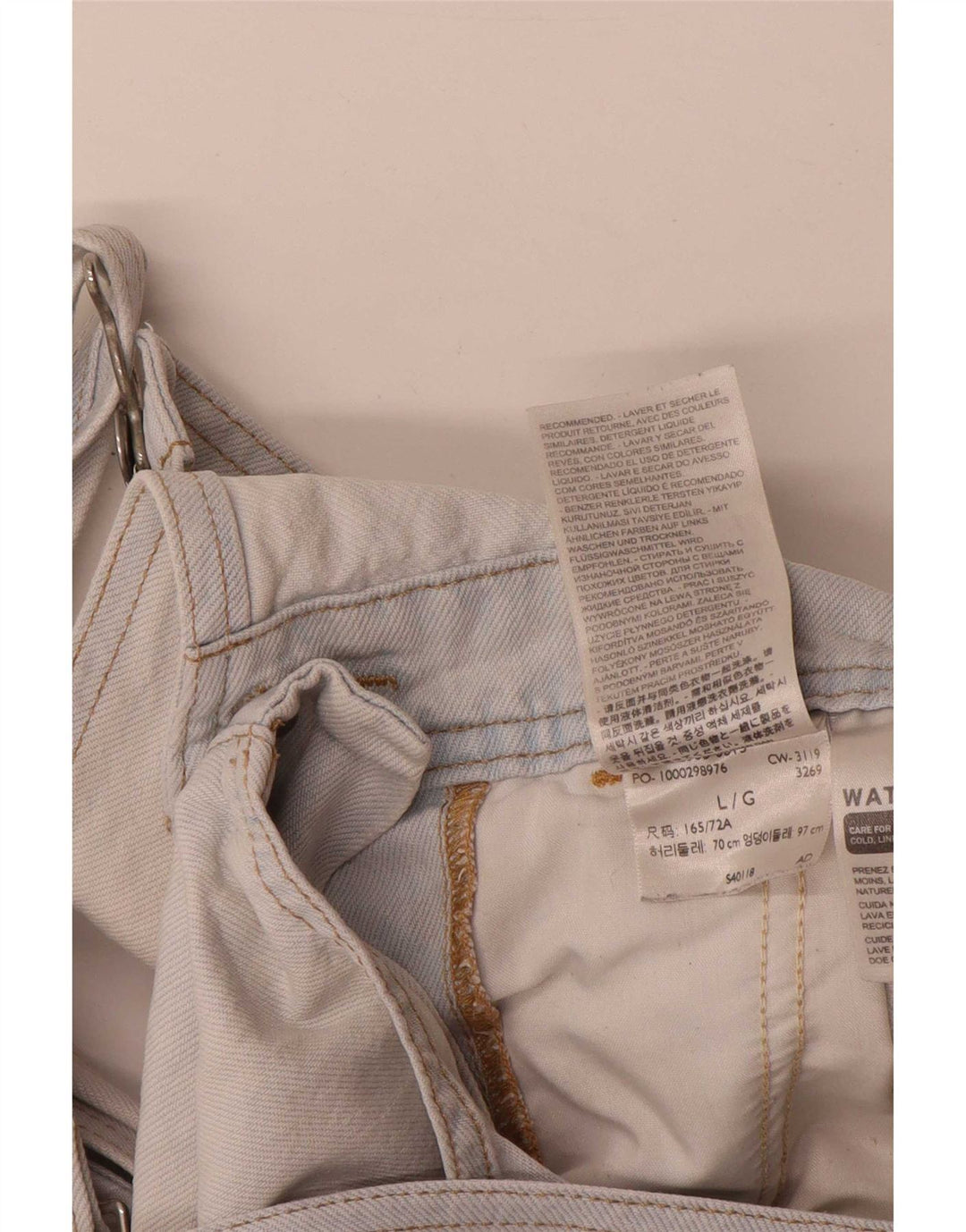 Γυναικείο τζιν σορτς Levi's Dungarees μεγάλο W34 Μπλε βαμβακερό