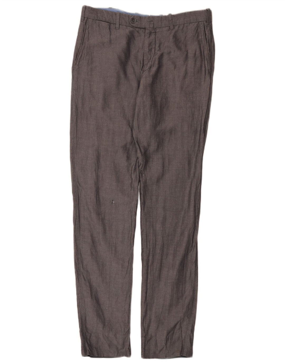 Massimo Dutti Ανδρικό Slim Suit Παντελόνι EU 42 Large W32 L32 Grey Pearringbone