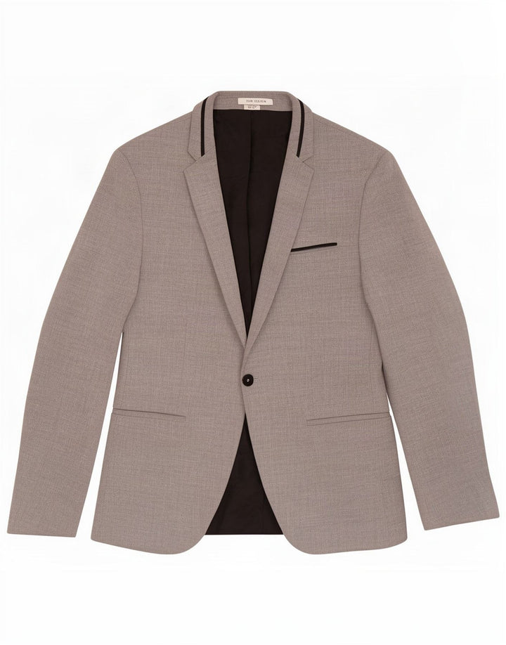 Zara Ανδρικό τζάκετ μπλέιζερ με 1 κουμπί EU 48 Medium Grey