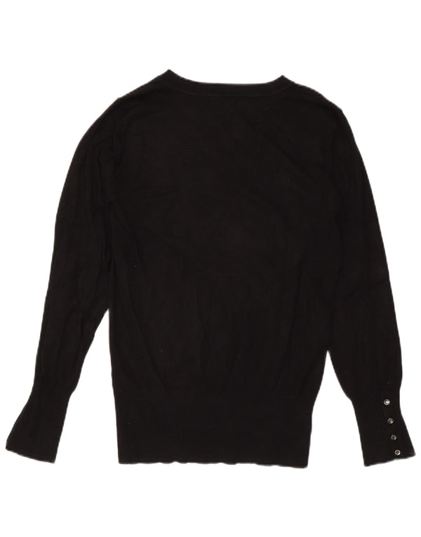 Γυναικείο πουλόβερ Guess Crew Neck Jumper UK 12 Medium Black Viscose