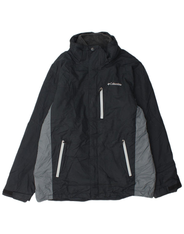 Ανδρικό μπουφάν Columbia Interchange Windbreaker UK 40 Large Black Colourblock