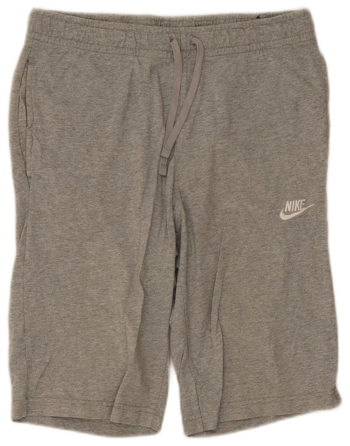 Ανδρικό αθλητικό σορτς βερμούδα Nike, μεσαίο γκρι βαμβακερό