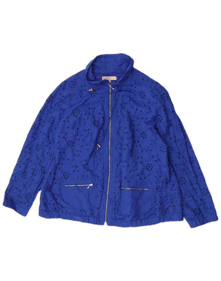 Laura Ashley Γυναικείο Bomber Jacket UK 20 2XL Μπλε βαμβακερό
