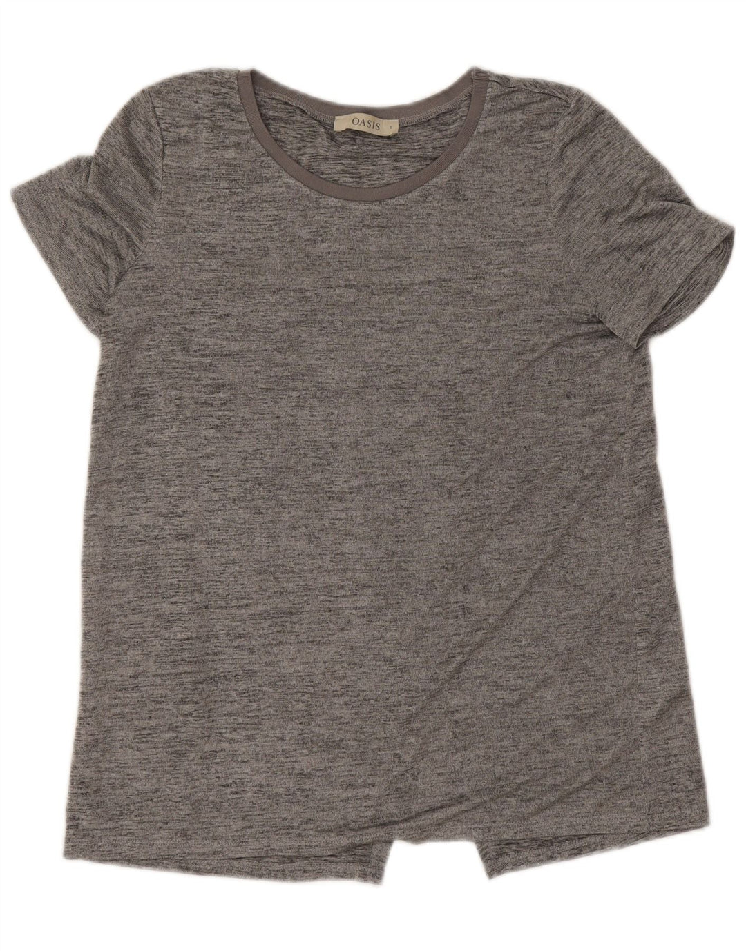 Oasis γυναικείο μπλουζάκι τοπ UK 10 Small Grey Flecked Polyester