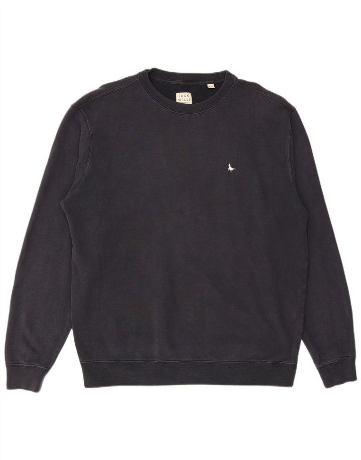 Ανδρικό φούτερ JACK WILLS Jumper Medium Navy Blue Cotton