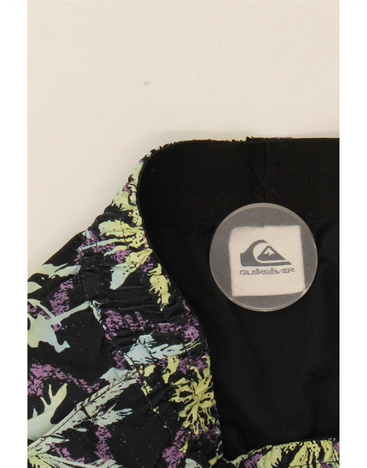 Quiksilver Boys γραφικά σορτς κολύμβησης 9-10 ετών Μεσαίο μαύρο πολυεστέρα