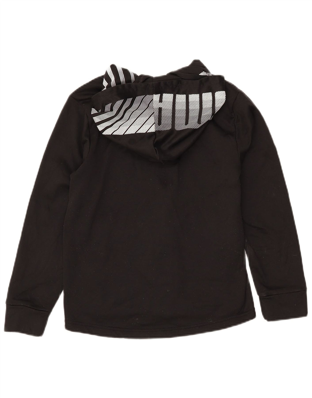 Πουλόβερ PUMA Boys Graphic Zip Hoodie 10-11 ετών Μεσαίο μαύρο πολυεστέρα