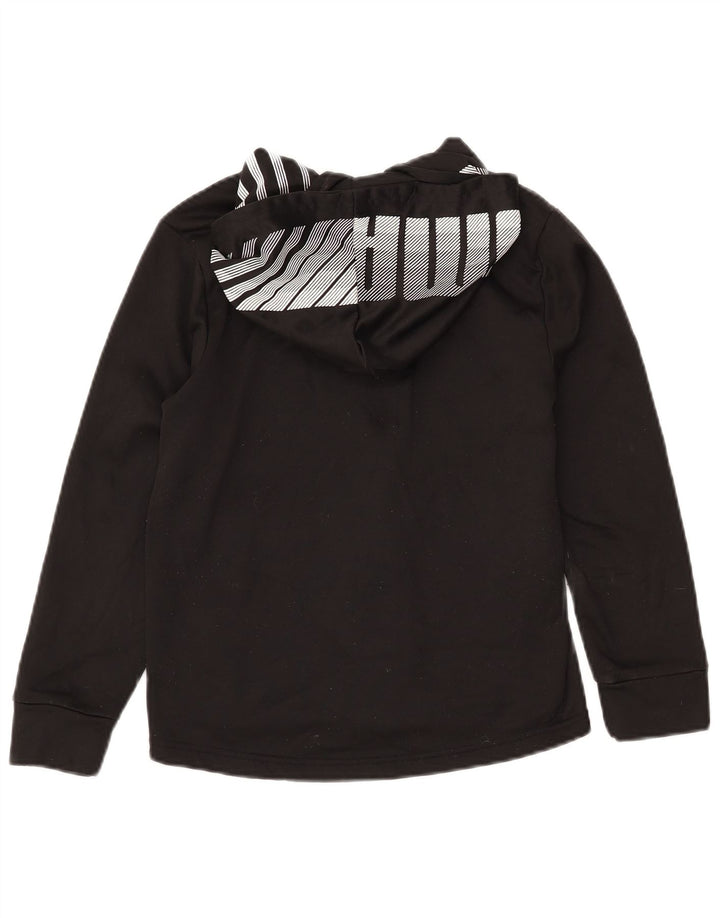 Πουλόβερ PUMA Boys Graphic Zip Hoodie 10-11 ετών Μεσαίο μαύρο πολυεστέρα
