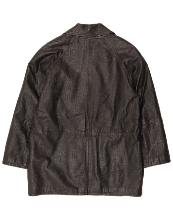 Conbipel Γυναικείο παλτό με διπλό στήθος IT 40 Small Black Animal Print