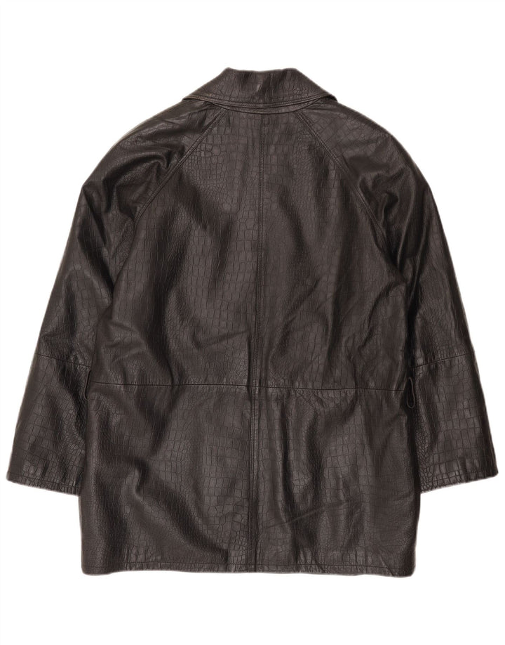 Conbipel Γυναικείο παλτό με διπλό στήθος IT 40 Small Black Animal Print