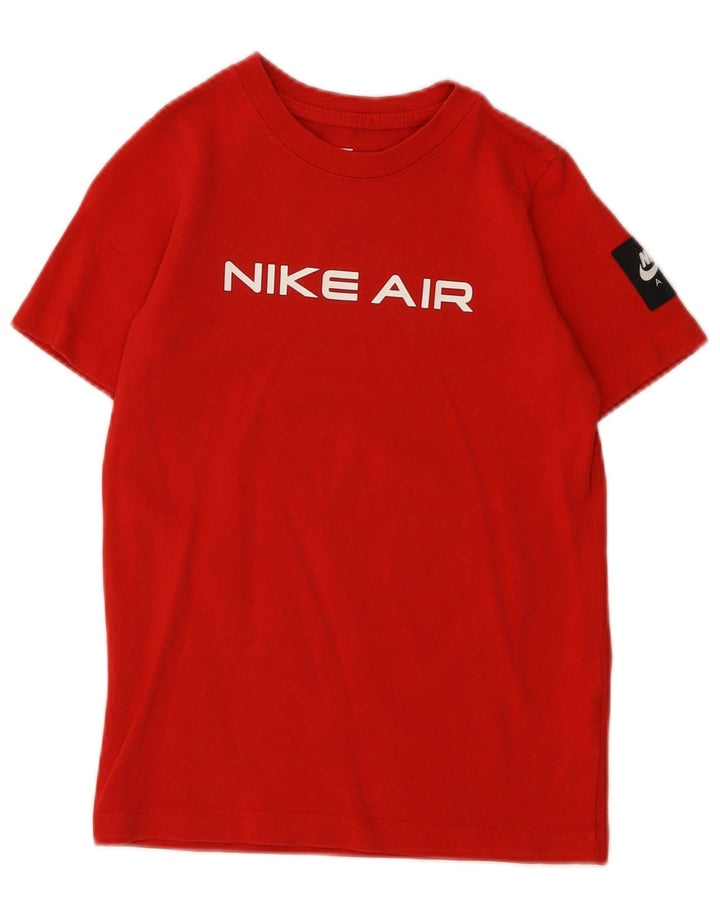 Γραφικό μπλουζάκι NIKE για αγόρια 10-11 ετών μεσαίο κόκκινο βαμβακερό