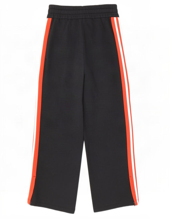 Adidas γυναικεία φόρμα παντελόνια UK 10 Small Black Colourblock Βαμβακερά
