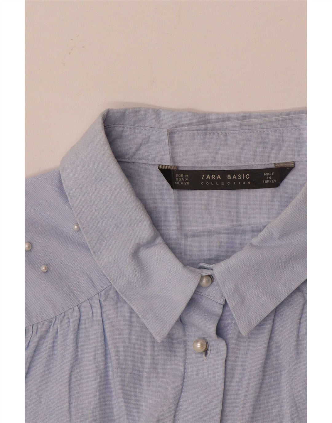 Zara Γυναικείο πουκάμισο UK 14 Medium Blue