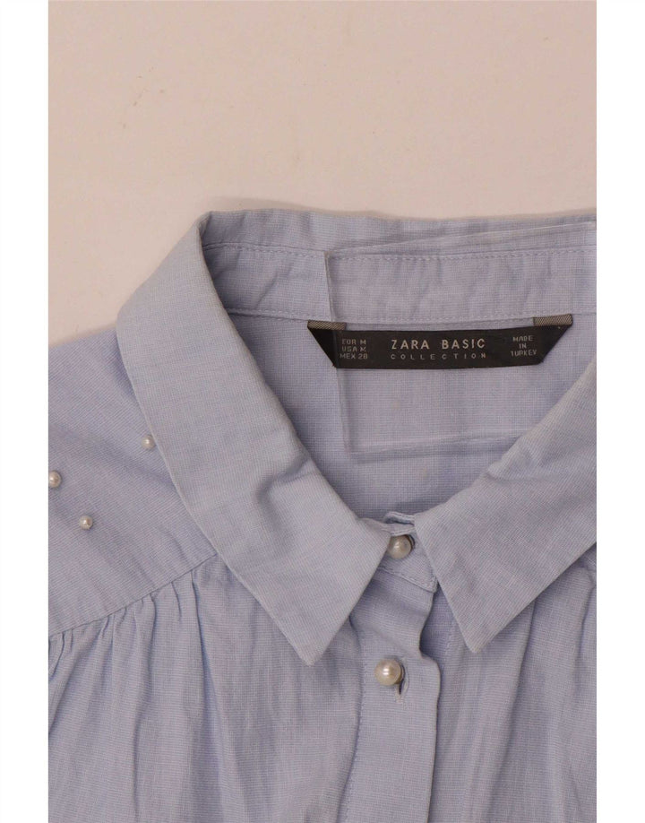 Zara Γυναικείο πουκάμισο UK 14 Medium Blue