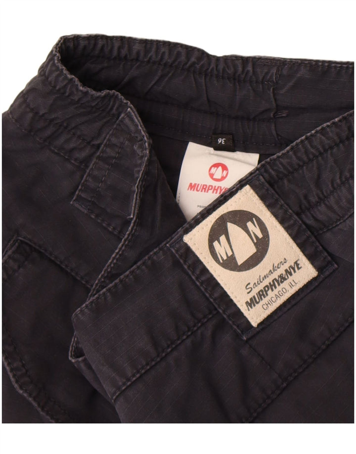 Murphy & Nye Ανδρικό σορτς Cargo W36 Μεγάλο Navy Blue από βαμβάκι
