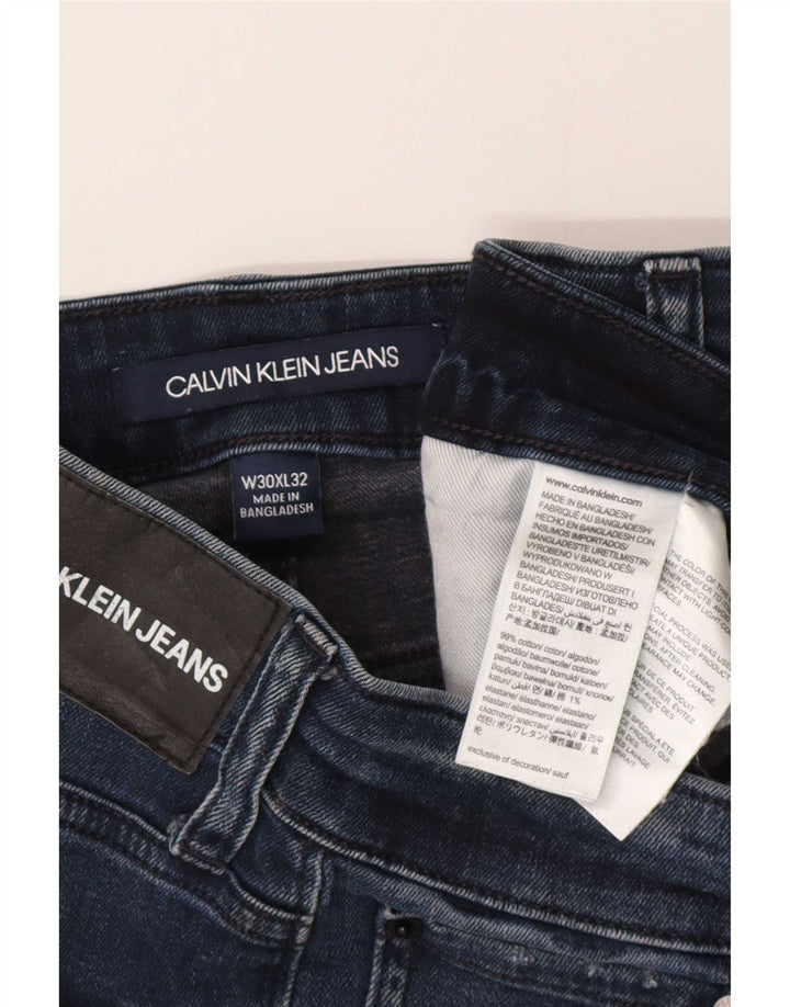 Calvin Klein Γυναικείο Slim Jeans W30 L32 Μπλε βαμβακερό