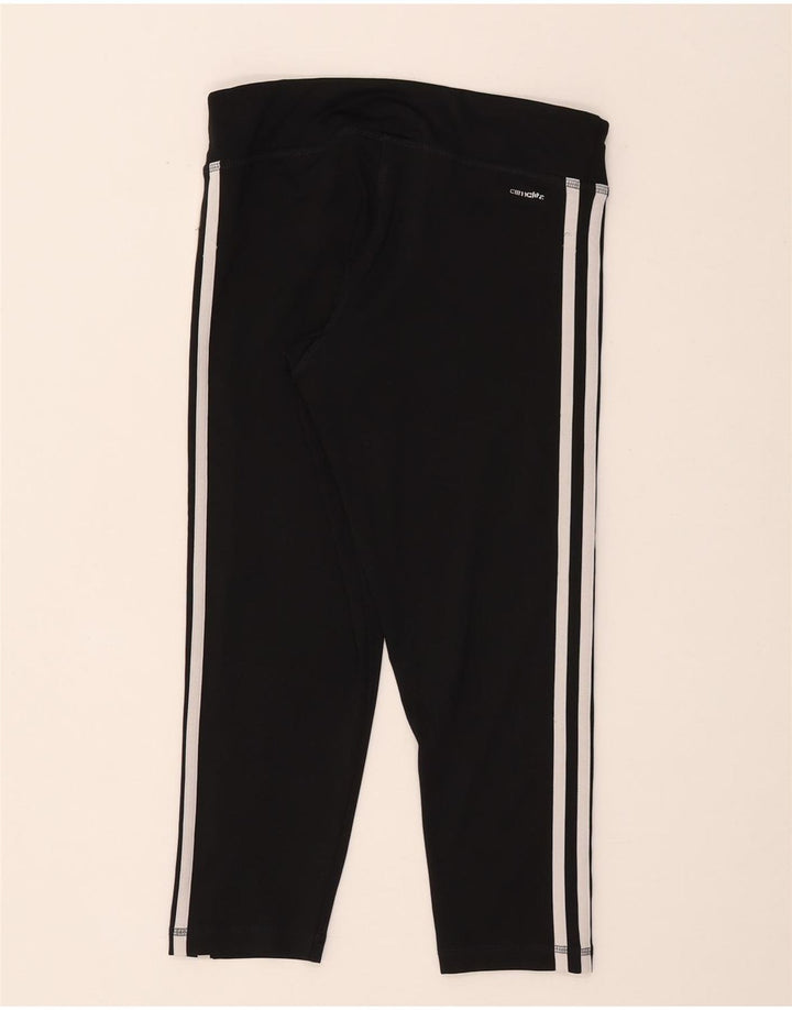 Adidas Γυναικεία κολάν Capri Climalite UK 8/10 Μικρό μαύρο πολυεστέρα