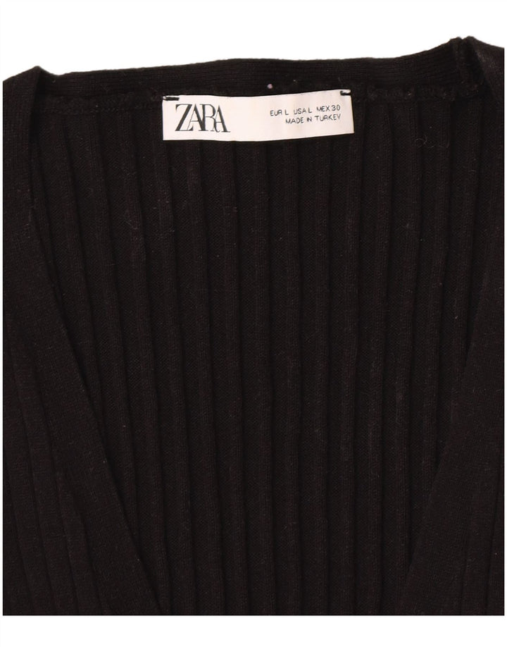 Zara Γυναικείο Γιλέκο Tank Top UK 14 Large Black