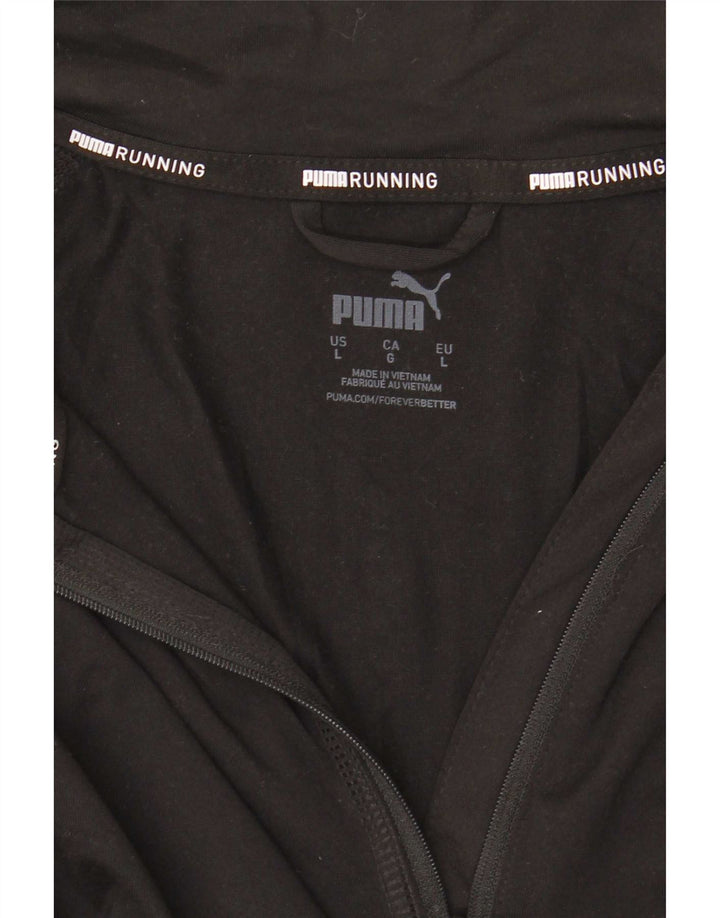 Ανδρική φόρμα πουλόβερ με φερμουάρ Puma Top Large Μαύρο