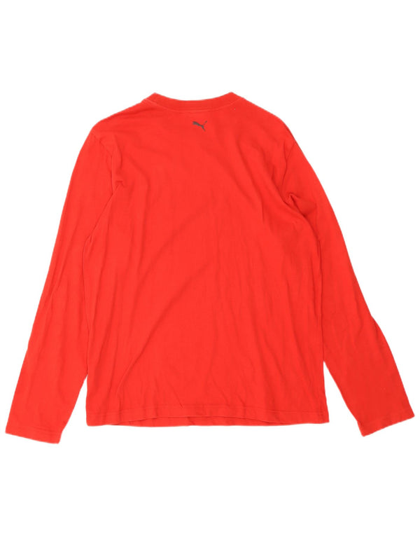 Puma Boys Graphic Top μακρυμάνικο 15-16 ετών 2XL κόκκινο βαμβακερό