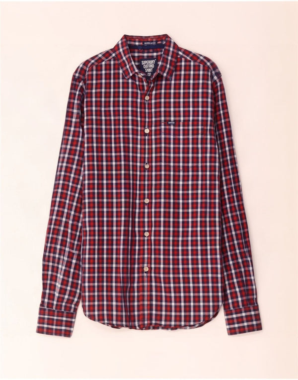 Ανδρικό πουκάμισο Superdry Small Red Check Cotton