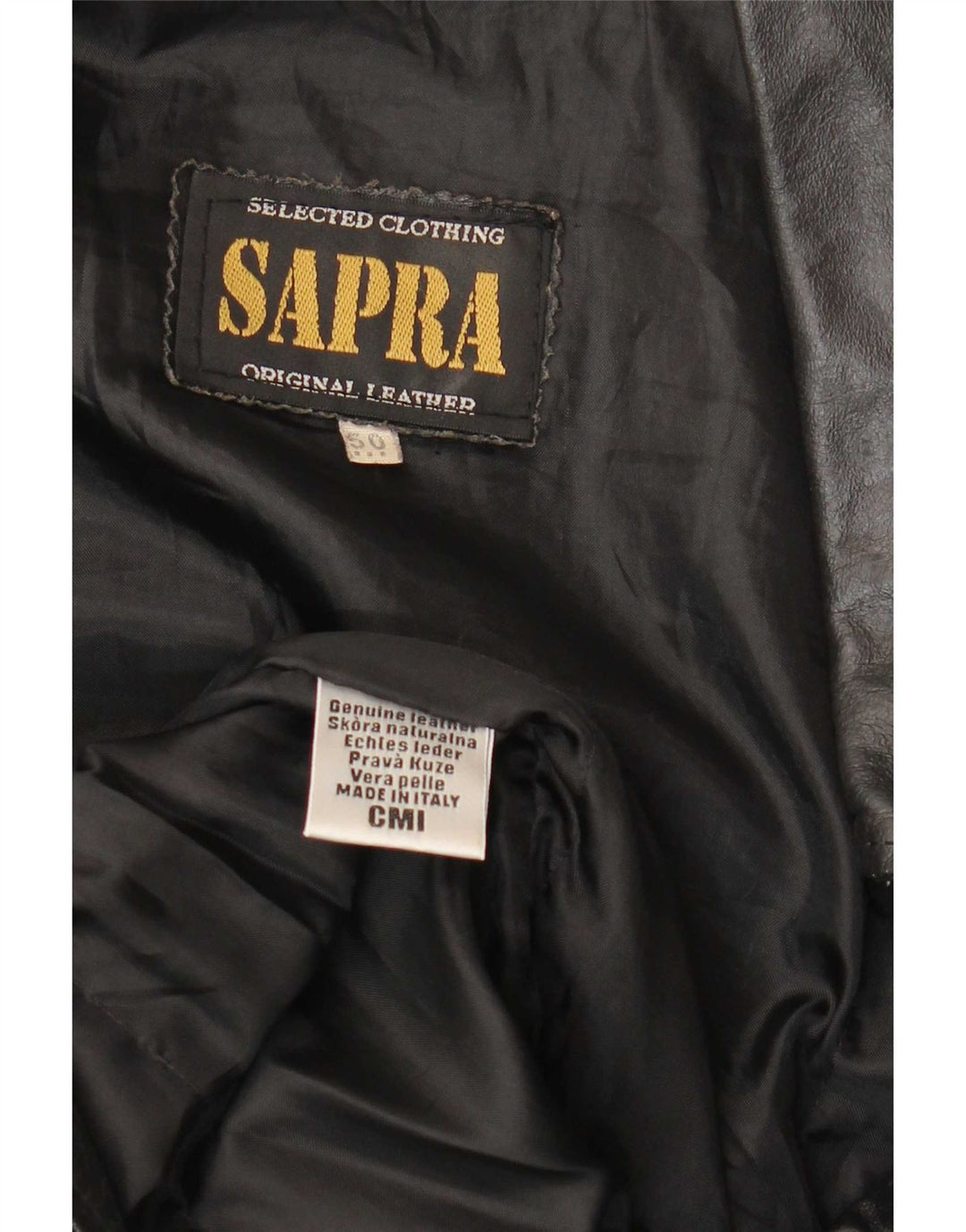 Vintage Γυναικείο Δερμάτινο Μπουφάν IT 50 XL Μαύρο