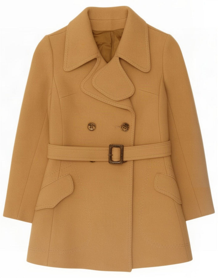 Vintage γυναικείο παλτό μπιζελιού IT 44 Medium Beige